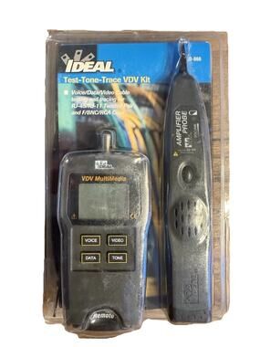 IDEAL Test-Tone-Trace VDV Kit 33-866 Cable Tester & Amplifier Probe Unused